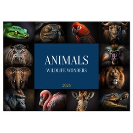 Animals - Wildlife Wonders (Monthly Wall Calendar 2026 11.7" x 16.5" (open)), CALVENDO 14 Month Calendar