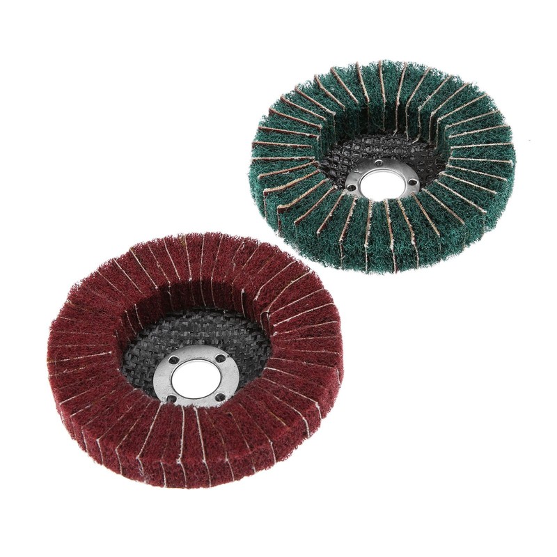 1Pack 4" Grit 180# 320# Nylon Fiber Flap Polishing Grinding