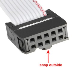 sourcing map Pack of 3 IDC 10 Pin Flat Ribbon Wire Grey Flexible Jumper Cable 66 cm 2.54 mm Pitch de