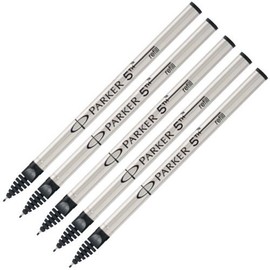パーカー【PARKER】【5本まとめ買い】替芯 ブラック(ペン先:F)　5thテクノロジー採用ペン(インジェニュイティ)専用　[S1162712]