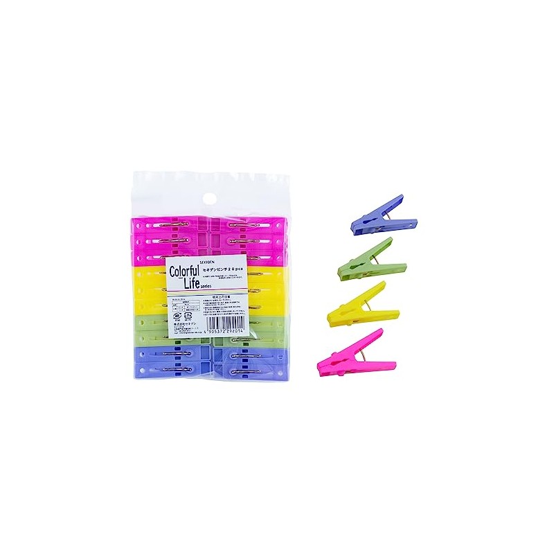 SEQUIDEN 20 Pcs Set of 6 Clothespins Clothes Drying Wire