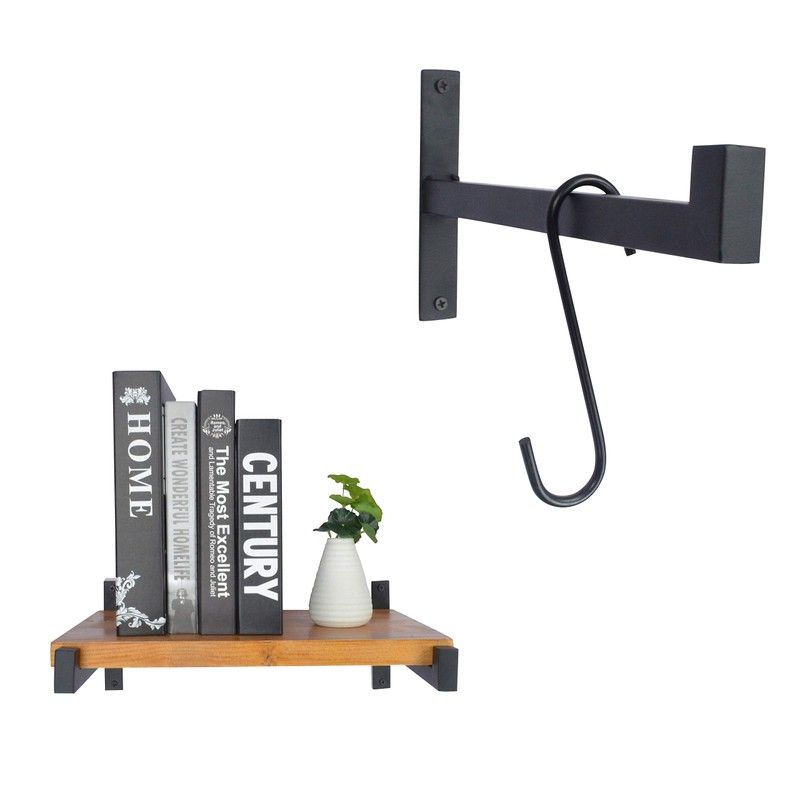 OVOV 2 Pack Shelf Brackets 12 inch Heavy Duty Floating