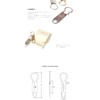 Candy Design & Works Gordon/Clip Key Ring ck-01 (one) (brass)