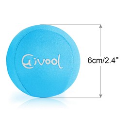 Hivool 2 Piece Anti-Stress Ball Hand Exerciser Finger Exercise Ball Stress Management (Sky Blue and Grey)
