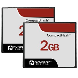 Synergy Digital 2GB Compact Flash Memory Cards, Compatible with Nikon Coolpix SQ Digital Camera - 30MB/s - Pack of 2