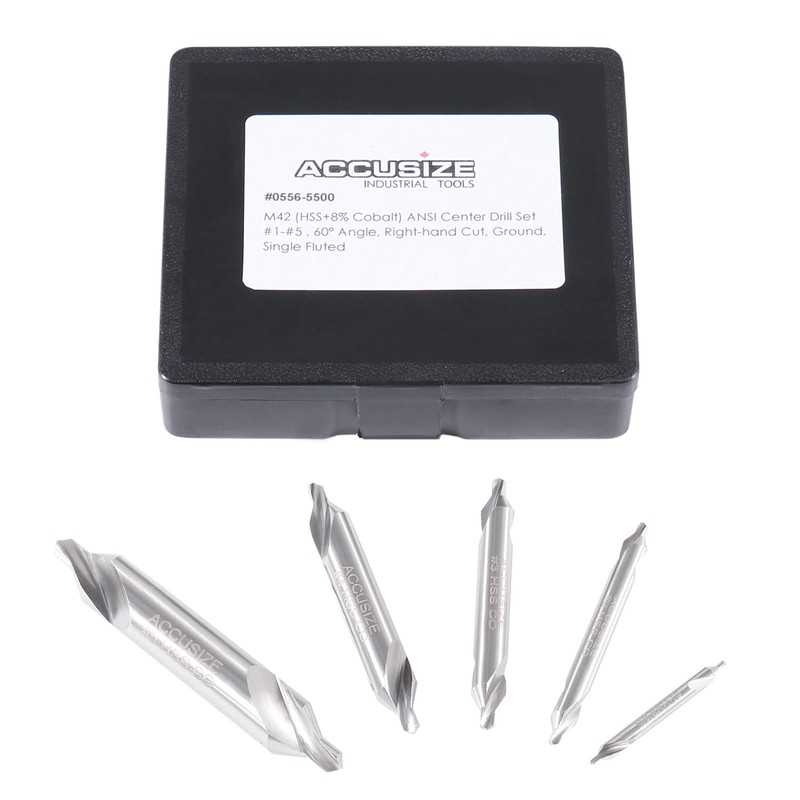 Accusize Industrial Tools 5pc ANSI M42 (H.S.S. + 8% Cobalt)