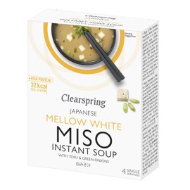 Clearspring | Mellow White Miso Soup + Tofu | 3 x 4x10g