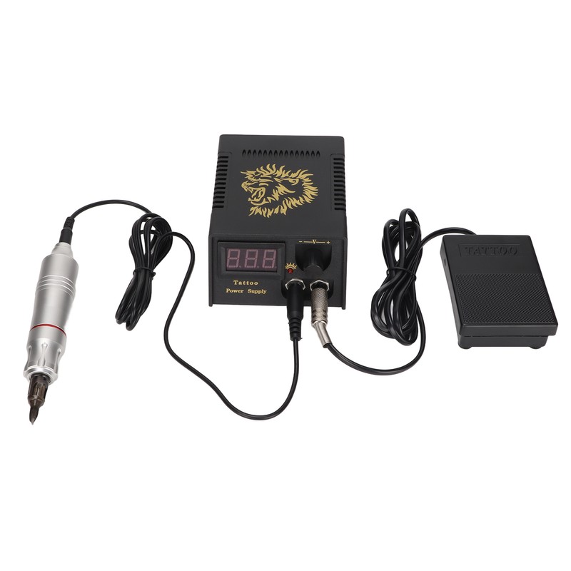 Tattoo Machine Pen Kit Professional Rotary Tattoo Power Supply Foot