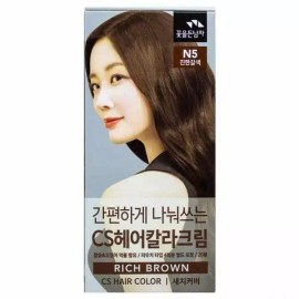 헤어칼라 4회분-N5(진한갈색) Hair Color 4 Applications - N5 (Dark Brown)