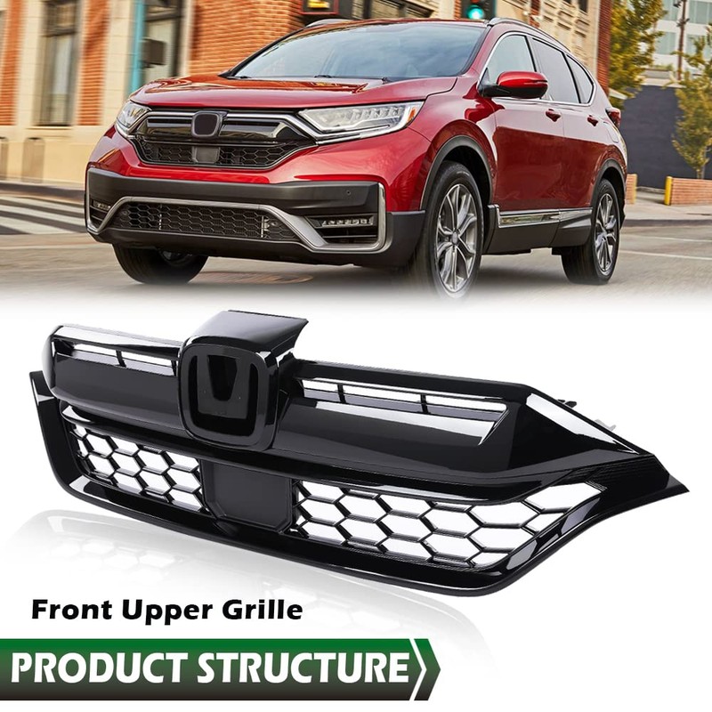 GRAND ORANGE Front Bumper Upper Grille Assembly Compatible with 2020