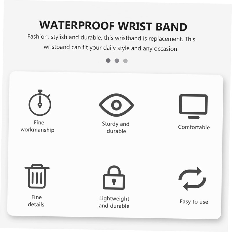 VILLFUL Watchband Smartwatch Strap Waterproof Clone Easy Adjust Stylish Wrist