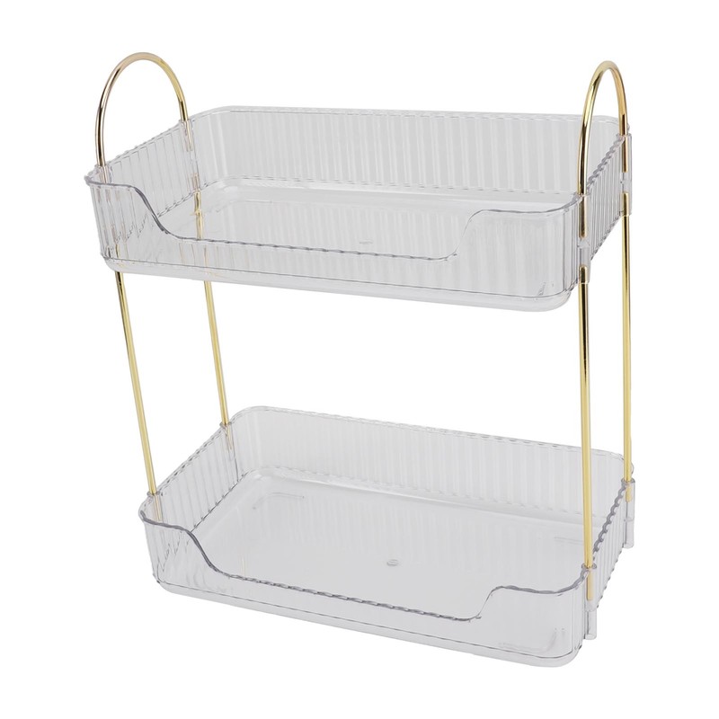 Double Layer Makeup Stand Modern Light Luxury 2 Tier Makeup