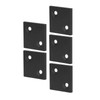 5Pcs Profile End Caps Double Slots Aluminum Alloy Cover Plate