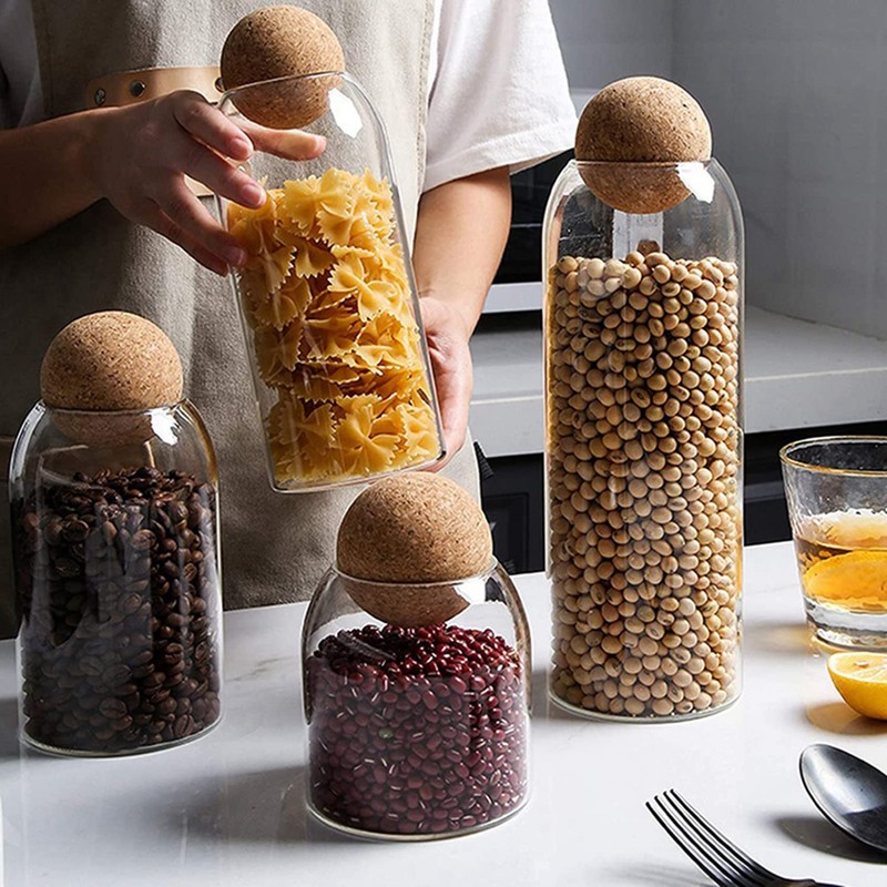 Veulrn 4 Pieces Wine Cork Ball Stopper Wine Cork Stopper