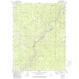 YellowMaps Pulga CA topo map, 1:24000 Scale, 7.5 X 7.5 Minute, Historical, 1979, Updated 1979, 26.6 x 21.8 in - Polypropylene