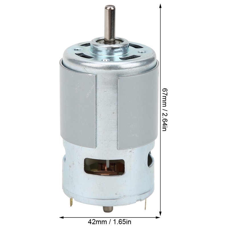 12V - 24V DC Electric Drill Motor 775 Single Ball