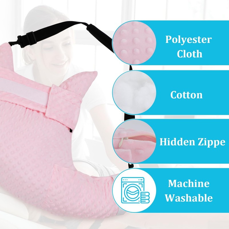 SWISSELITE Shoulder Surgery Pillow with Pocket, Rotator Cuff Pillow for