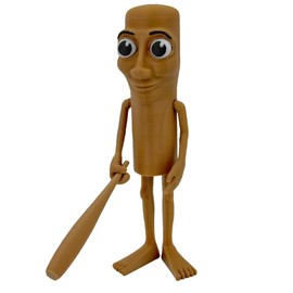 XIWJLWO 3D Printed Collectible Figure Tung Tung Sahur - Decorative Figure from the "13 cm High, Detailed Design", Tralalero Tralala Figure, Tung Tung Tung Sahur Figure Toy