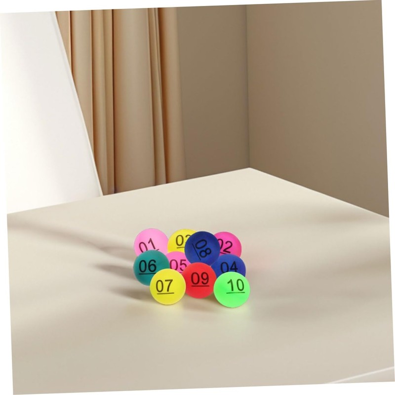 WOONEKY Small Plastic Balls 20 Pack DIY Project Balls Printed