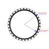 SB Components WS2812B Right Angle RGB LED Ring 24-bit 32