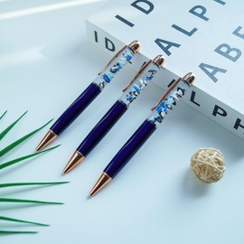 Sikyby Penguin Snowflake Animal Funny Pens Cute Floater Floating Liquid Writing Journaling Office Pen Unique Gift For Women Men