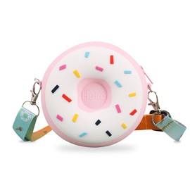 FOSDICK Children's purse, neck pouch, girl, purse with lanyard, children's wallet, birthday gift for children, pink, Contemporary