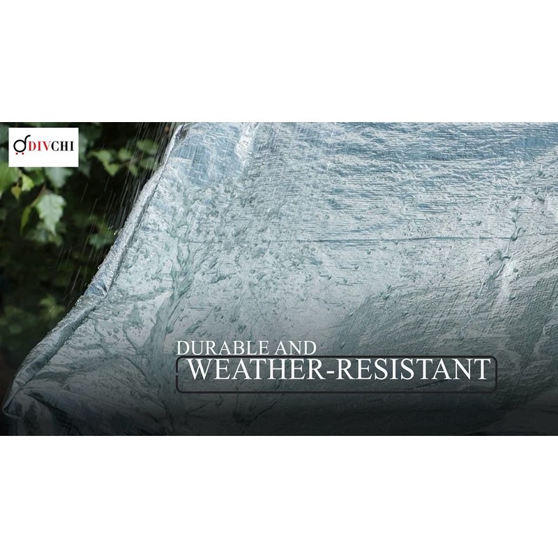 DIVCHI Heavy Duty 3 Seater Waterproof Outdoor Garden Bench Cover