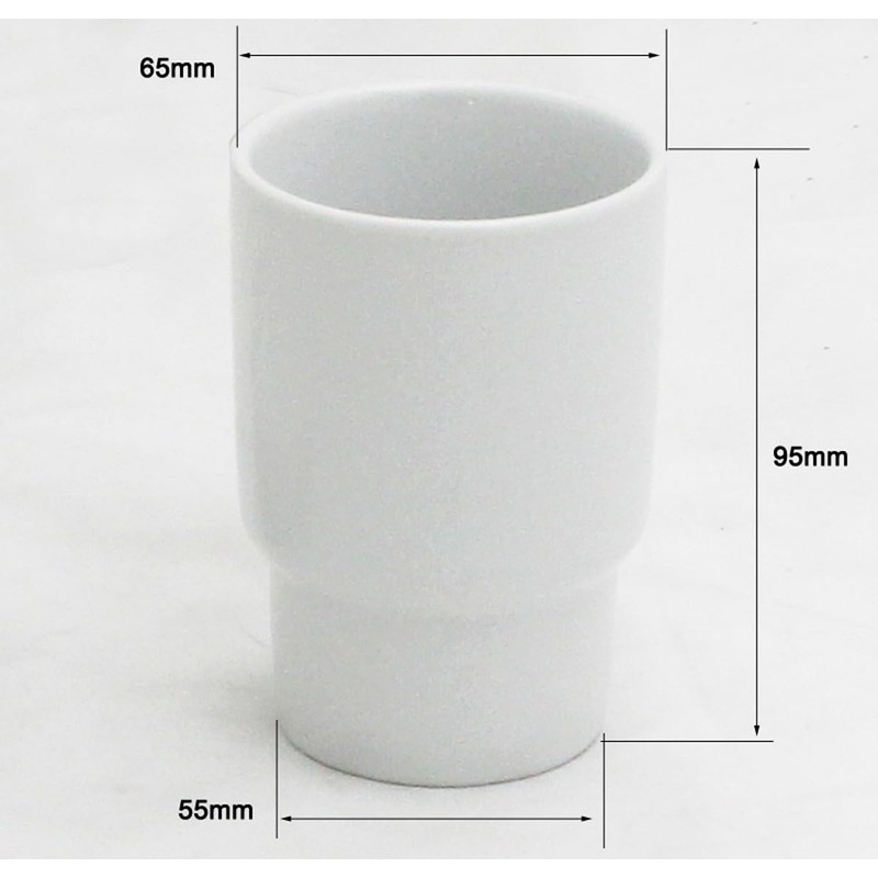 Tumbler Bathroom Ceramic Toothbrush Holder Cup Replacement 2 Pieces A62-2