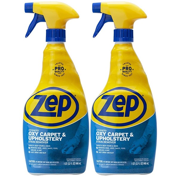 Zep Advanced Oxy Carpet Cleaner 32 Ounce ZUOXSR32 (Pack of 2) Great for Upholstery, Carpet, and Laundry