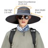 HUAMULAN 6" Wide Brim Sun Hat Men Women Unisex Bucket