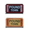 2 Packs Pound Town Patch Funny Fully Embroidered Hook &