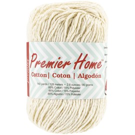 Premier Yarns 38-2 Home Cotton Yarn, Solid Cream
