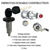 FCBJX Lock Cylinder Set for Ignition Switch,Door Handle, Tailgate Latch