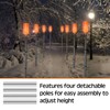Macarrie 9 Packs Solar Powered Driveway Markers Lights Reflective Driveway