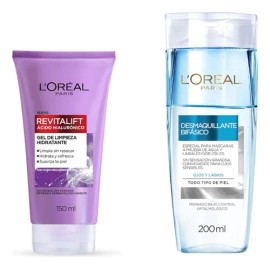 Kit L'oréal Paris Gel De Limpieza + Desmaquillante Bifásico