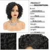 XIUFAXIRUSI XIUFAXIRUSI Black Short Curly Bob Wigs for Black Women