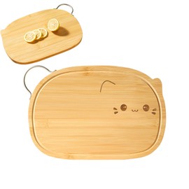 Wooden Cutting Board | Reusable Serving Board with Juice Grooves | Lightweight Meal Preparation Accessories, Cutting Tool for Home, Restaurants