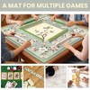 Mocsicka Green Chinoiserie Mahjong Mat 31.5" x 31.5"