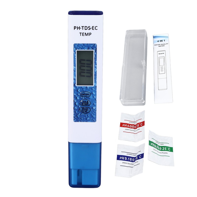 Water Quality Tester 4 in 1 PH TDS EC Temp