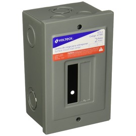 Volteck CCS-2, Centro de carga de sobreponer, 2 polos, Volteck