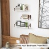 Love-KANKEI Floating Shelves for Wall Set of 3, Rustic Wood