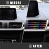X AUTOHAUX Universal Car Air Vent Outlet Strip Trims, PVC,