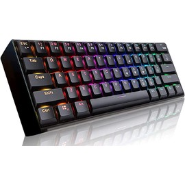 eirix Wireless/Wired Mechanical Keyboard, Compact Full Keys Programmable Gaming/Office Keyboard with RGB Backlight for Mac/PC/Laptop