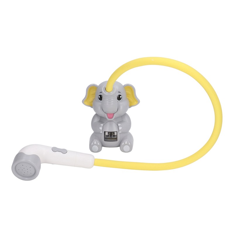 Baby Bath Shower Head with Thermometer Animal Shaped IPX7 Waterproof