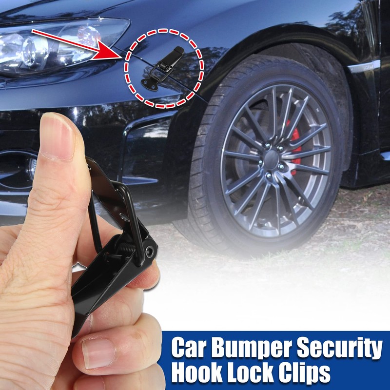 X AUTOHAUX Universal Car Bumper Security Hook Lock Clips Quick