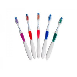 Soft Bristle Rubber Grip Ergonomic Handle Toothbrush 12 Count