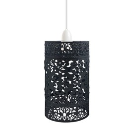 LEDSone Easy Fit Wire cage Pendant Light Shade Metal Cage Drum Lampshade Ceiling Pendant Light Shades for Kitchen, Bedroom, hallways, Restaurants