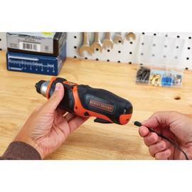 BLACK+DECKER 4V MAX* Cordless Screwdriver with Picture-Hanging Kit (BDCS40BI)