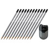 Faber-Castell GRIP 2001 HB Pencil with Eraser Tip (12 Pencils