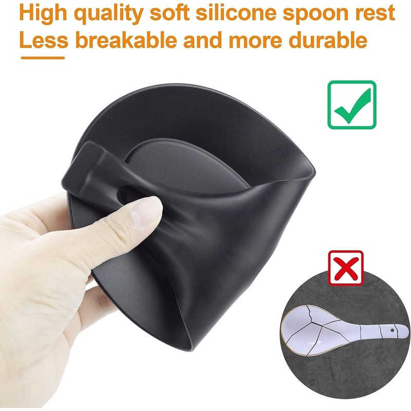 2 Piezas Tapete De Silicona Para Utensilios, Soporte De Cuchara